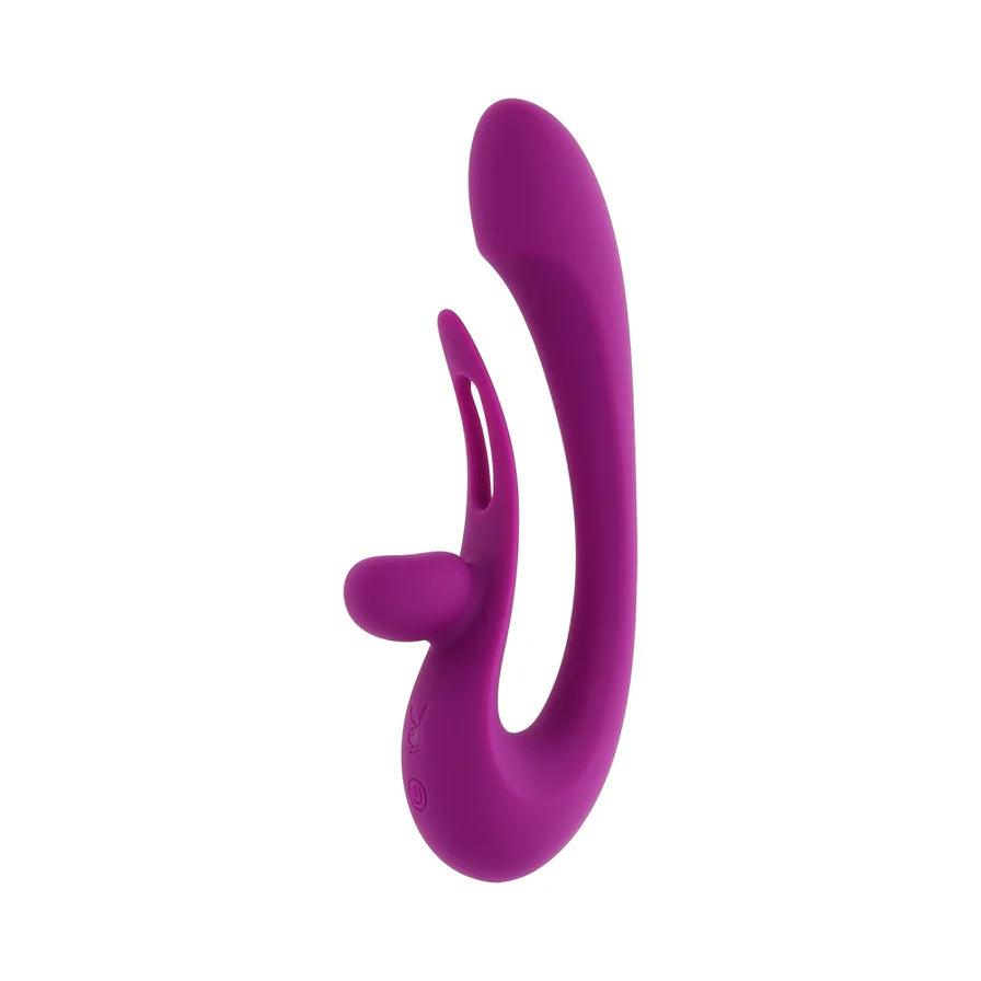 Playboy Cha Cha Slide Rechargeable Silicone Dual Vibrator - Buy At Luxury Toy X - Free 3-Day Shipping