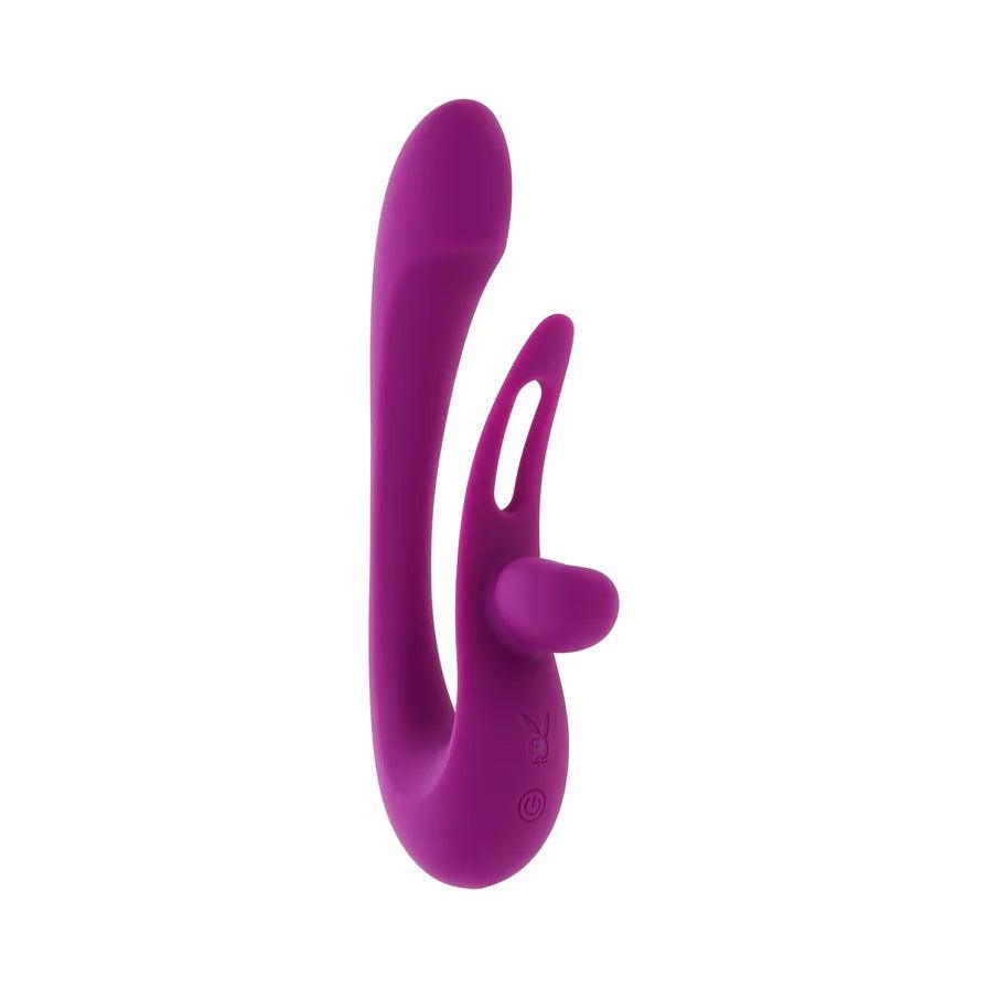 Playboy Cha Cha Slide Rechargeable Silicone Dual Vibrator - Buy At Luxury Toy X - Free 3-Day Shipping