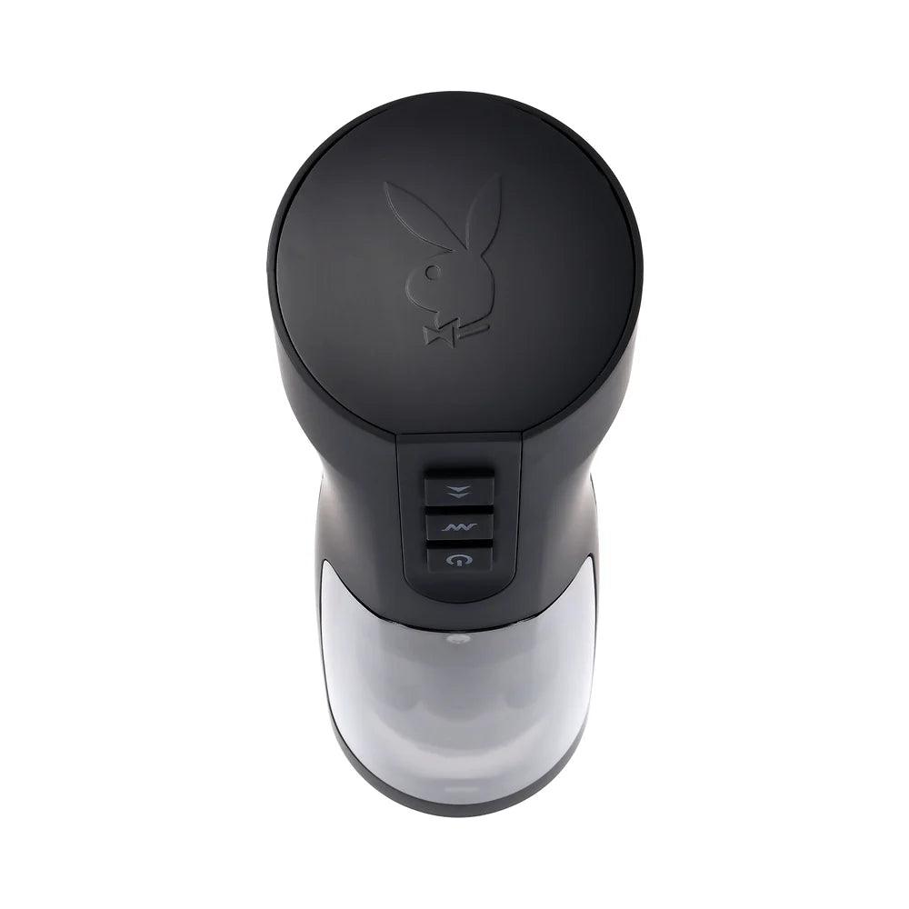 Playboy End Game Rechargeable Warming Stroker with UV Stand - Buy At Luxury Toy X - Free 3-Day Shipping