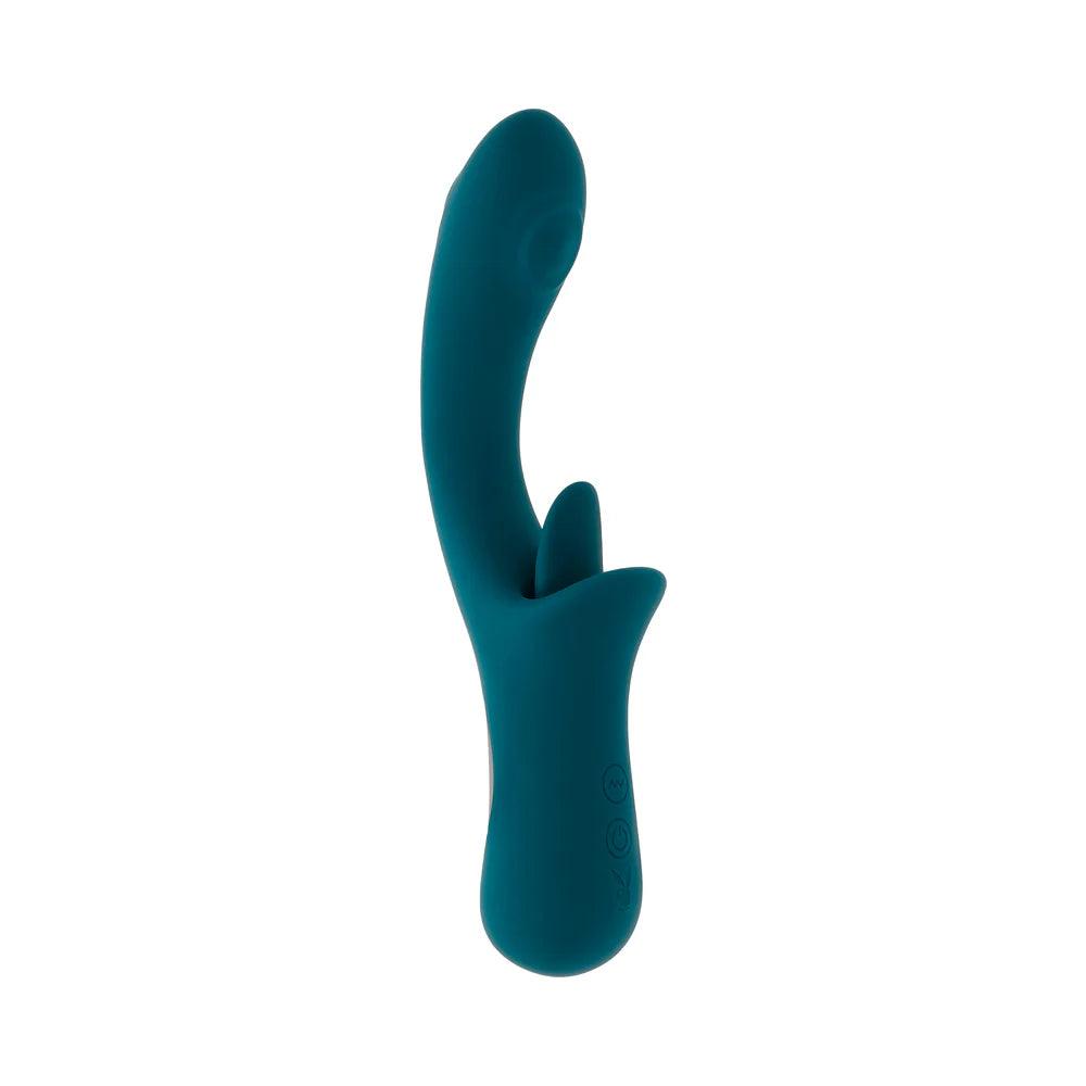 Playboy Harmony Rechargeable Silicone Vibrator with Clitoral Stimulator - Buy At Luxury Toy X - Free 3-Day Shipping