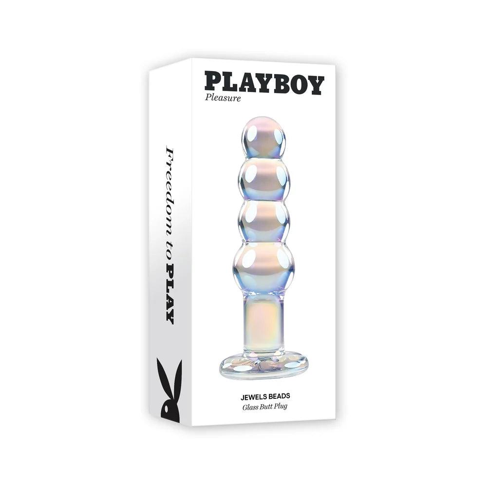 Playboy Jewels Double Glass Butt Plug - Buy At Luxury Toy X - Free 3-Day Shipping