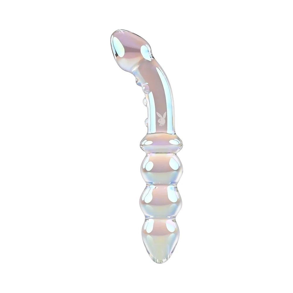 Playboy Jewels Double Glass Dildo - Buy At Luxury Toy X - Free 3-Day Shipping