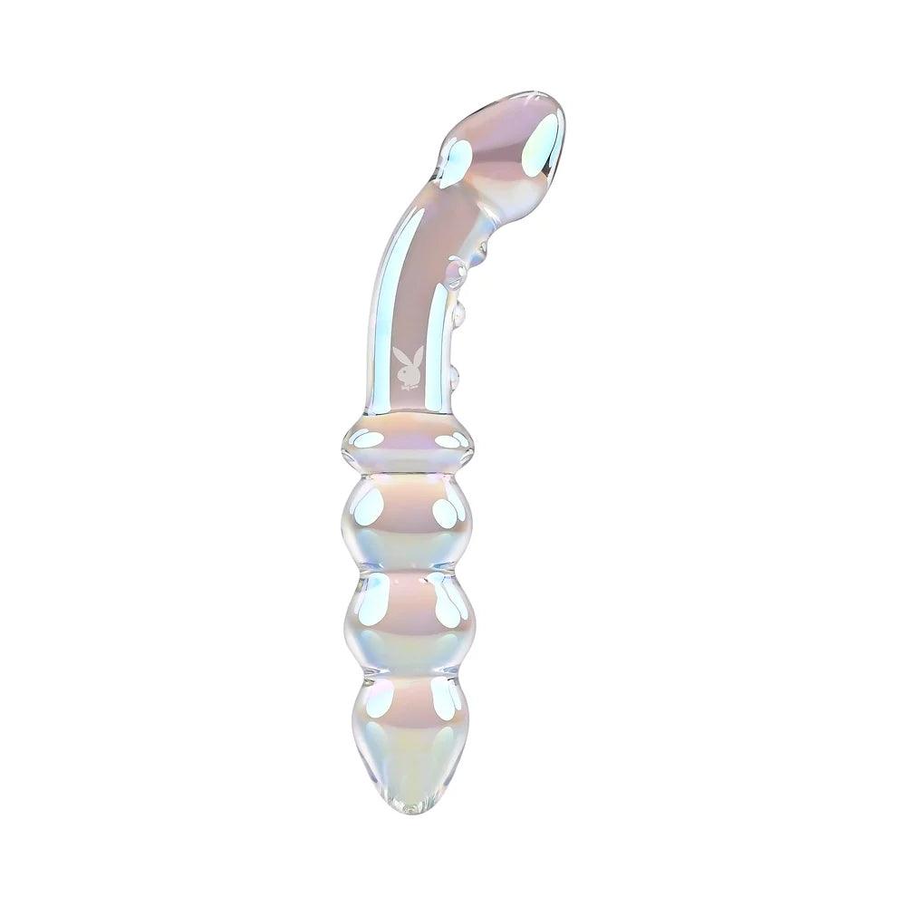 Playboy Jewels Double Glass Dildo - Buy At Luxury Toy X - Free 3-Day Shipping