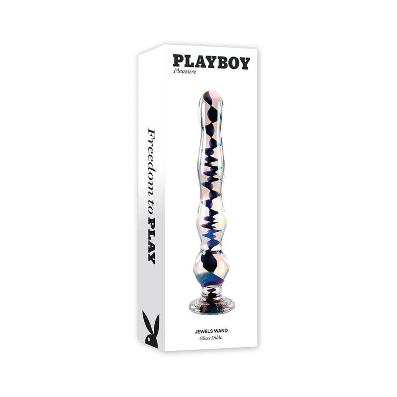 Playboy Jewels Wand Borosilicate Glass Iridescent - Buy At Luxury Toy X - Free 3-Day Shipping