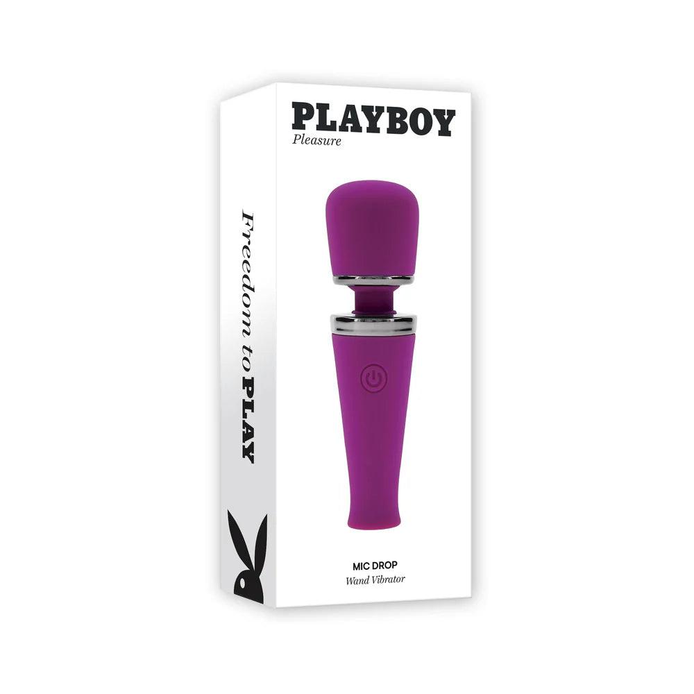 Playboy Mic Drop Rechargeable Silicone Wand - Buy At Luxury Toy X - Free 3-Day Shipping