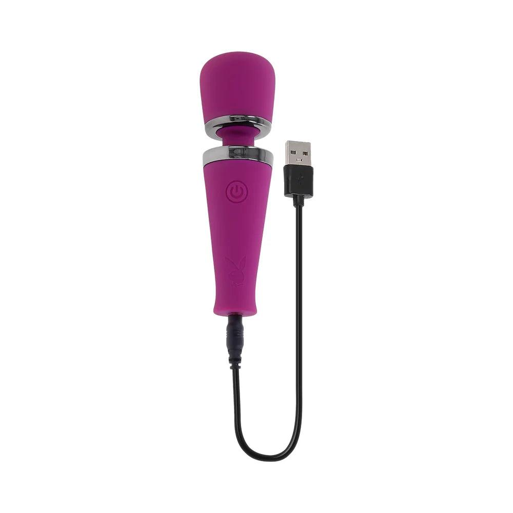 Playboy Mic Drop Rechargeable Silicone Wand - Buy At Luxury Toy X - Free 3-Day Shipping