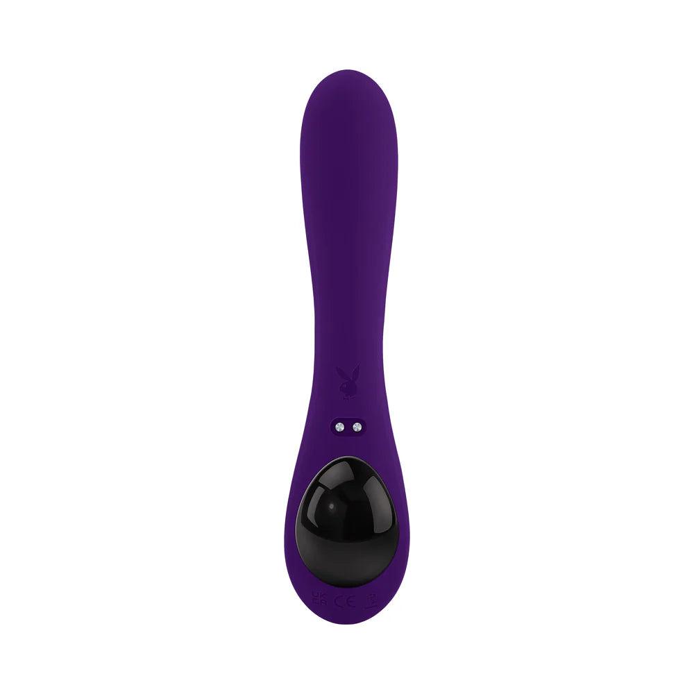 Playboy On Repeat Rechargeable Silicone Rotating Rabbit Vibrator - Buy At Luxury Toy X - Free 3-Day Shipping