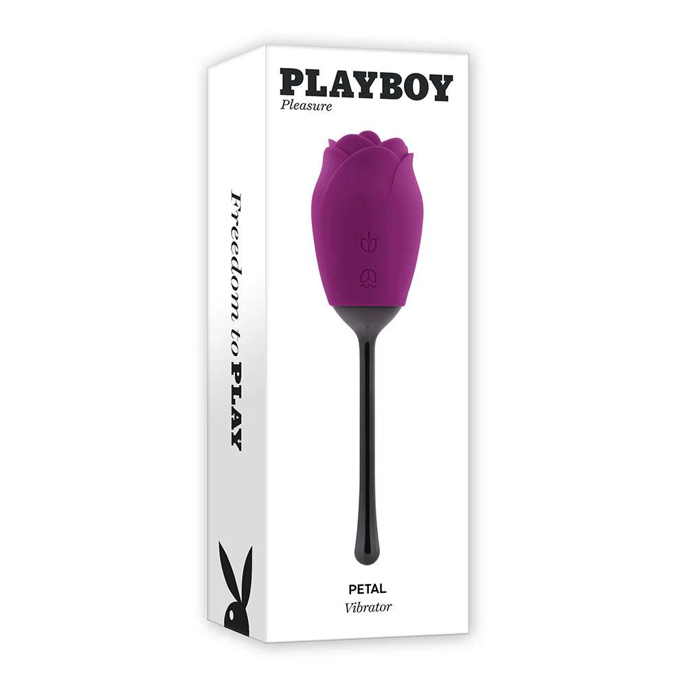 Playboy Petal Rechargeable Silicone Tongue Flicking Vibrator - Buy At Luxury Toy X - Free 3-Day Shipping