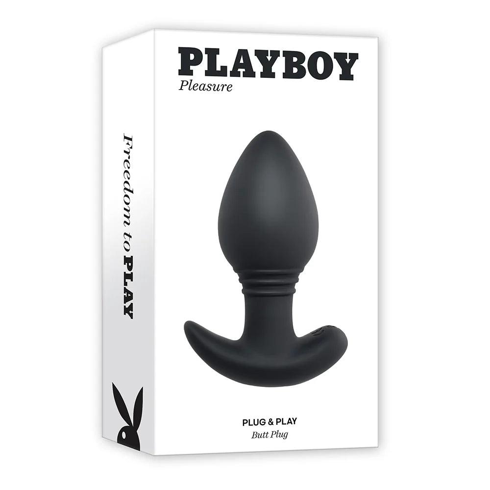 Playboy Plug & Play Rechargeable Remote Controlled Vibrating Silicone Anal Plug - Buy At Luxury Toy X - Free 3-Day Shipping