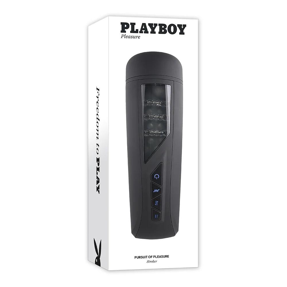 Playboy Pursuit Of Pleasure Rechargeable Vibrating Beaded Stroker - Buy At Luxury Toy X - Free 3-Day Shipping