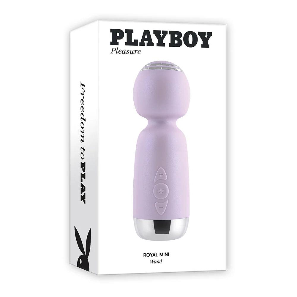 Playboy Royal Mini Rechargeable Silicone Wand Vibrator - Buy At Luxury Toy X - Free 3-Day Shipping