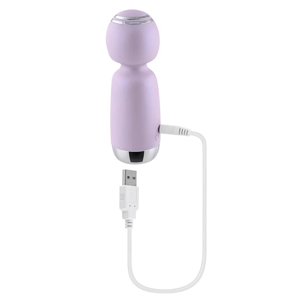 Playboy Royal Mini Rechargeable Silicone Wand Vibrator - Buy At Luxury Toy X - Free 3-Day Shipping