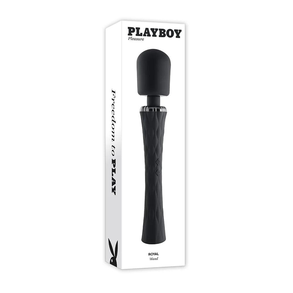 Playboy Royal Rechargeable Silicone Wand Vibrator - Buy At Luxury Toy X - Free 3-Day Shipping