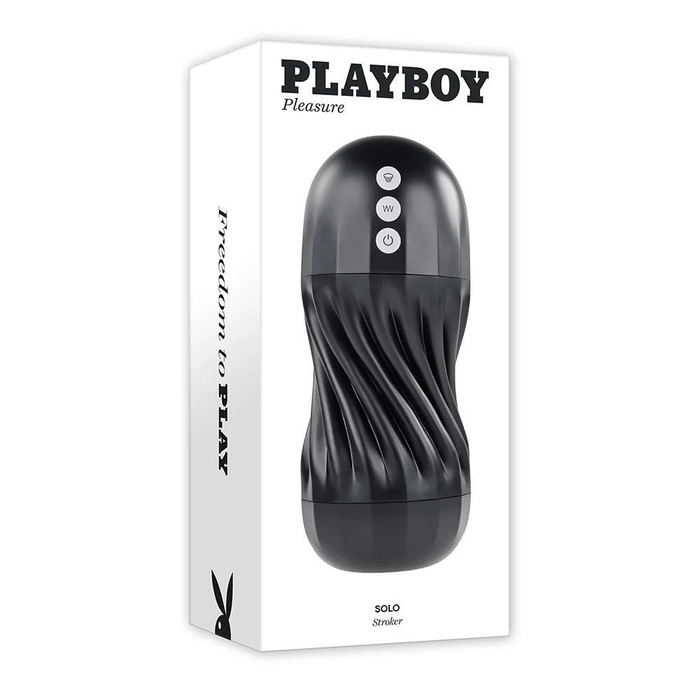 Playboy Solo Rechargeable Sucking Vibrating Masturbator - Buy At Luxury Toy X - Free 3-Day Shipping