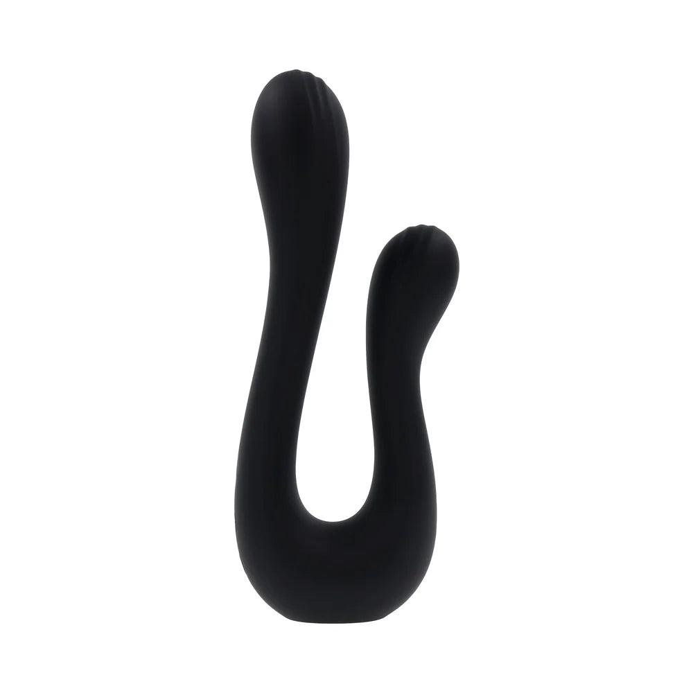 Playboy The Swan Rechargeable Dual Shaft Silicone Vibrator - Buy At Luxury Toy X - Free 3-Day Shipping