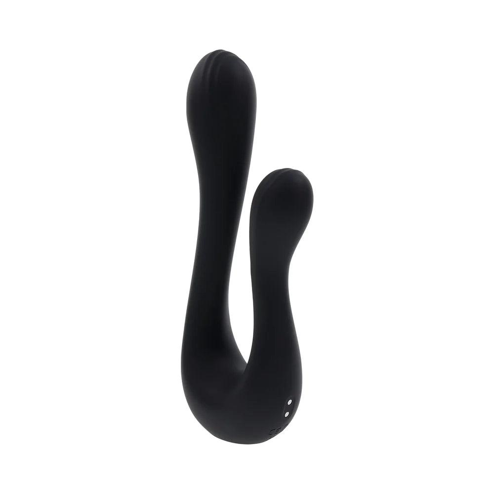 Playboy The Swan Rechargeable Dual Shaft Silicone Vibrator - Buy At Luxury Toy X - Free 3-Day Shipping