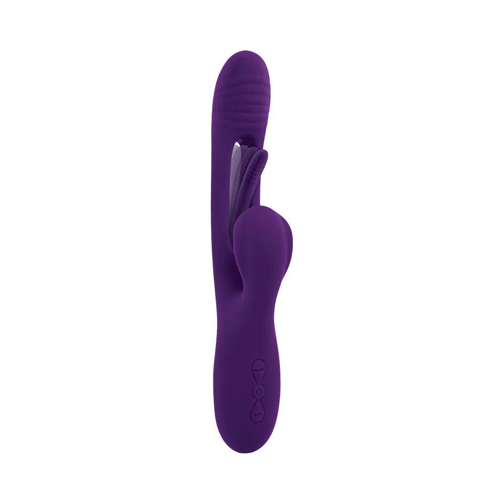 Playboy The Thrill Rechargeable Silicone Dual Stim Vibrator with Flapper - Buy At Luxury Toy X - Free 3-Day Shipping