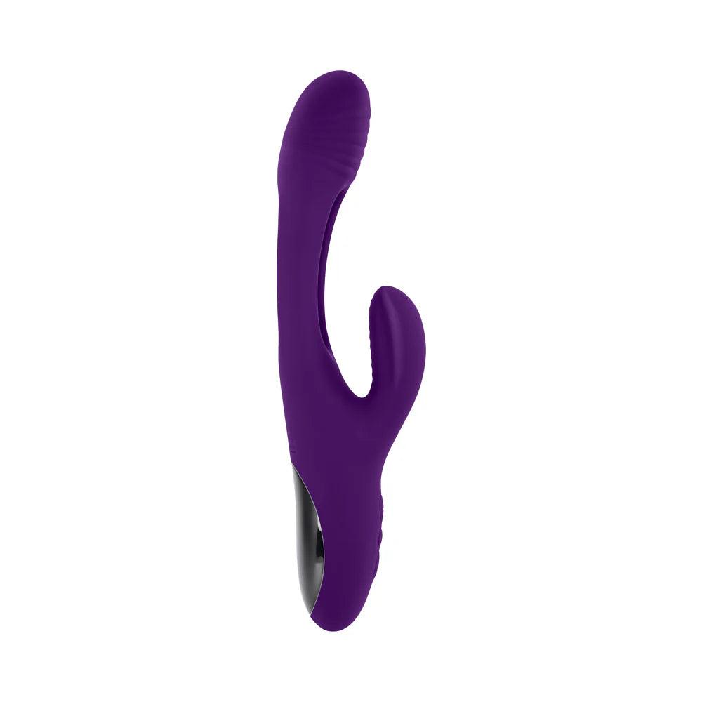 Playboy The Thrill Rechargeable Silicone Dual Stim Vibrator with Flapper - Buy At Luxury Toy X - Free 3-Day Shipping