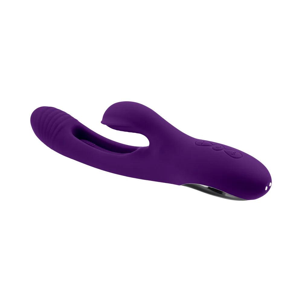 Playboy The Thrill Rechargeable Silicone Dual Stim Vibrator with Flapper - Buy At Luxury Toy X - Free 3-Day Shipping