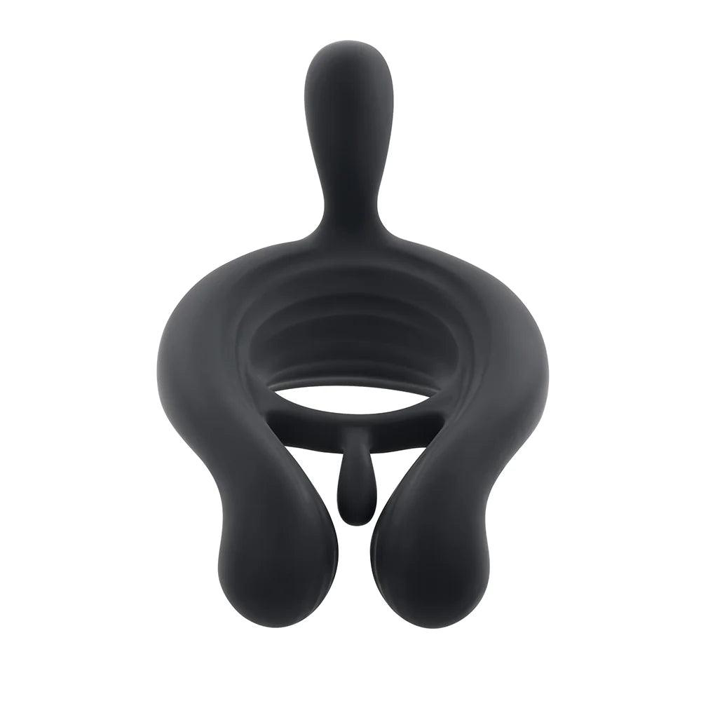 Playboy Triple Play Vibrating Cockring with Stimulator - Buy At Luxury Toy X - Free 3-Day Shipping