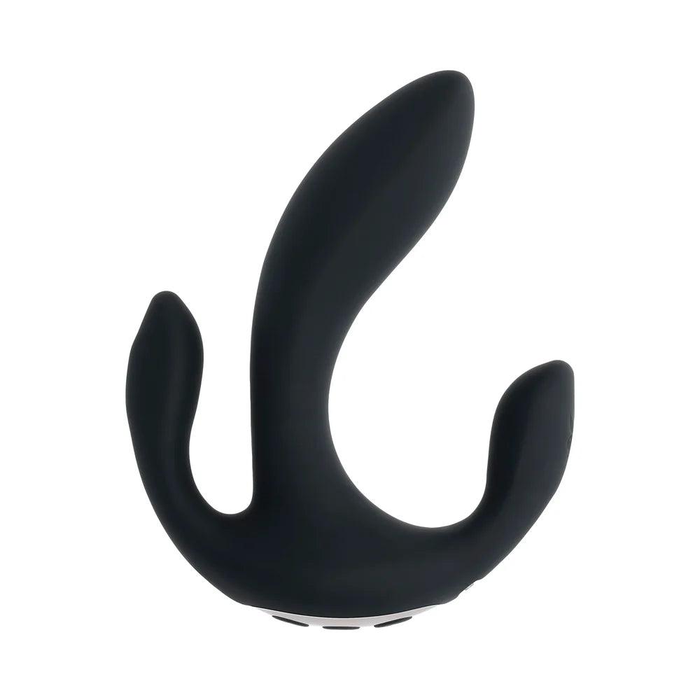 Playboy Triple Threat Rechargeable Silicone Multi Vibrator - Buy At Luxury Toy X - Free 3-Day Shipping