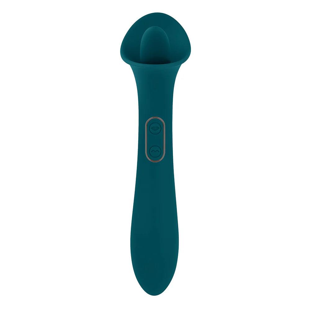 Playboy True Indulgence Rechargeable Dual Ended Silicone Flicking Vibrator - Buy At Luxury Toy X - Free 3-Day Shipping