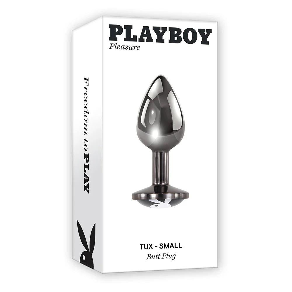 Playboy Tux Metal Anal Plug Hematite - Buy At Luxury Toy X - Free 3-Day Shipping