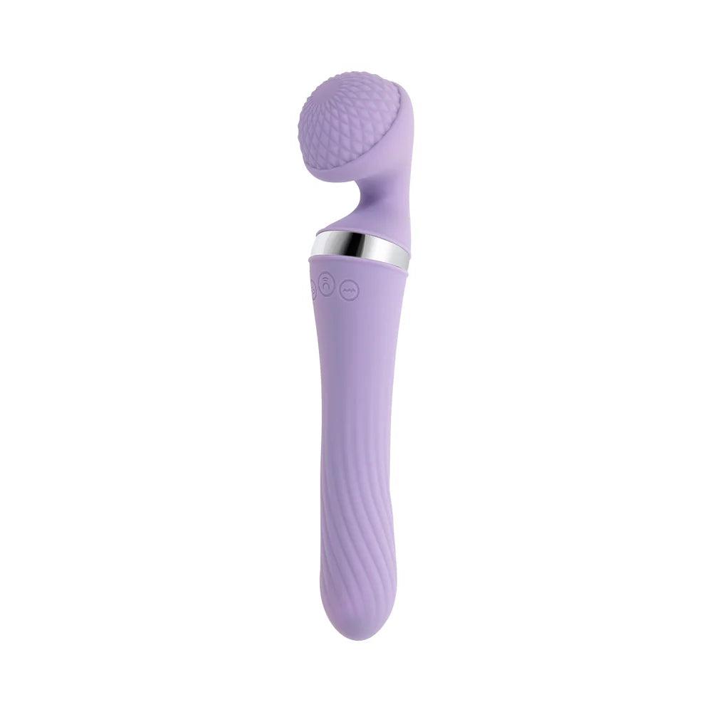 Playboy Vibrato Rechargeable Silicone Dual Ended Wand Vibrator - Buy At Luxury Toy X - Free 3-Day Shipping