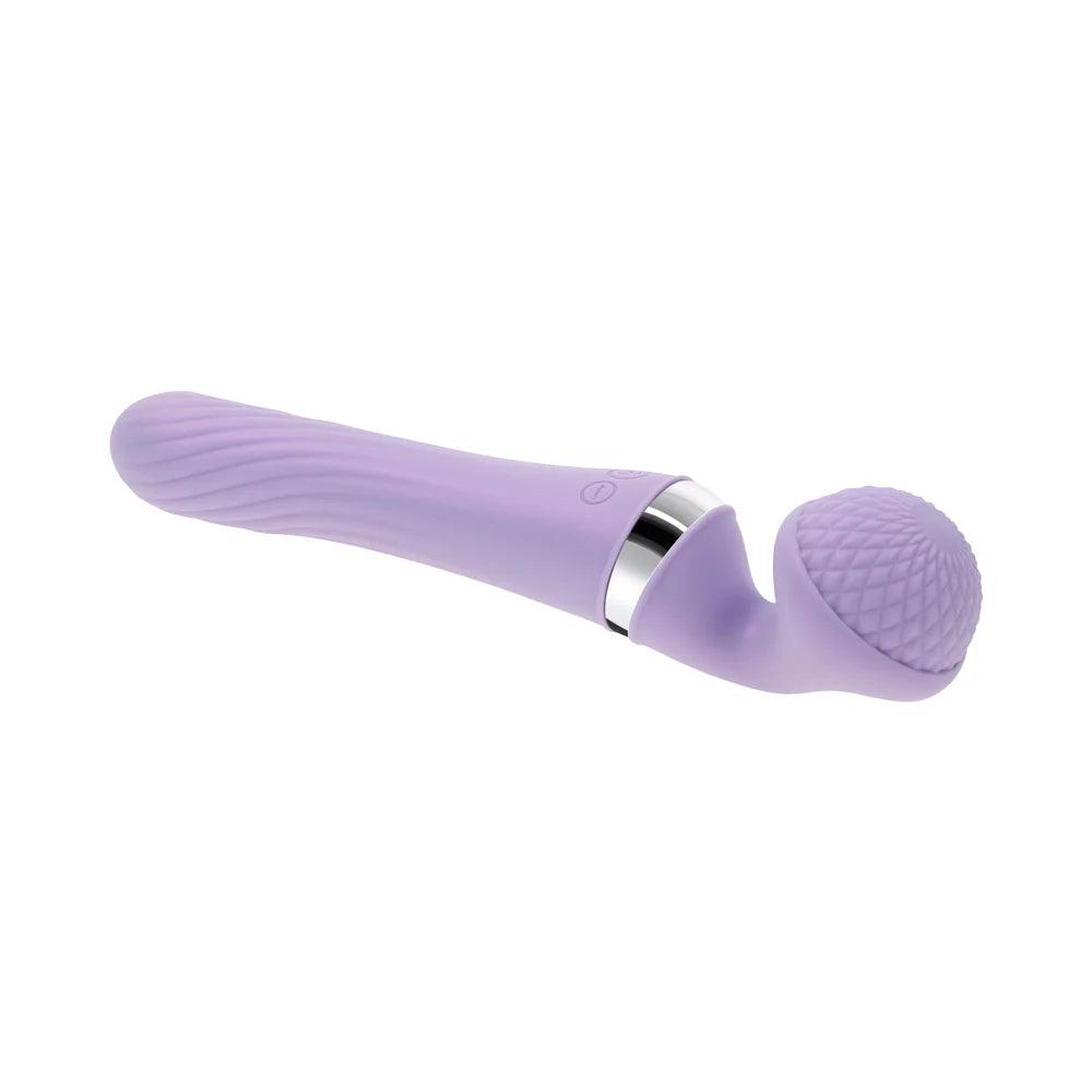 Playboy Vibrato Rechargeable Silicone Dual Ended Wand Vibrator - Buy At Luxury Toy X - Free 3-Day Shipping