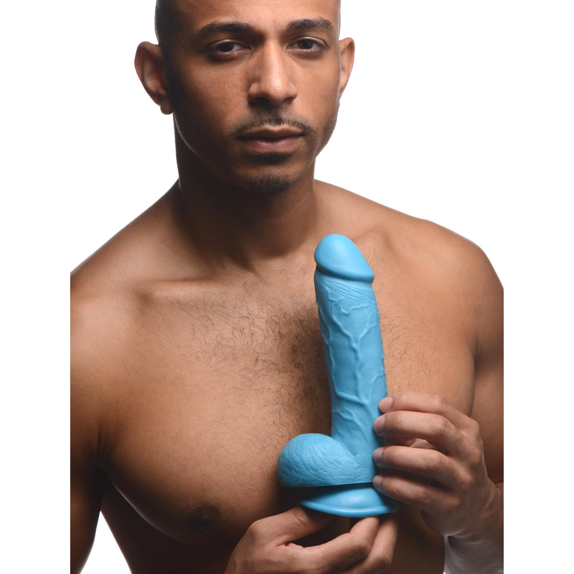 Pop Peckers 8.25" Dildo with Balls - Buy At Luxury Toy X - Free 3-Day Shipping