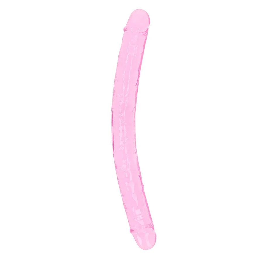 RealRock Crystal Clear Double Dong 13 in. Dual-Ended Dildo - Buy At Luxury Toy X - Free 3-Day Shipping