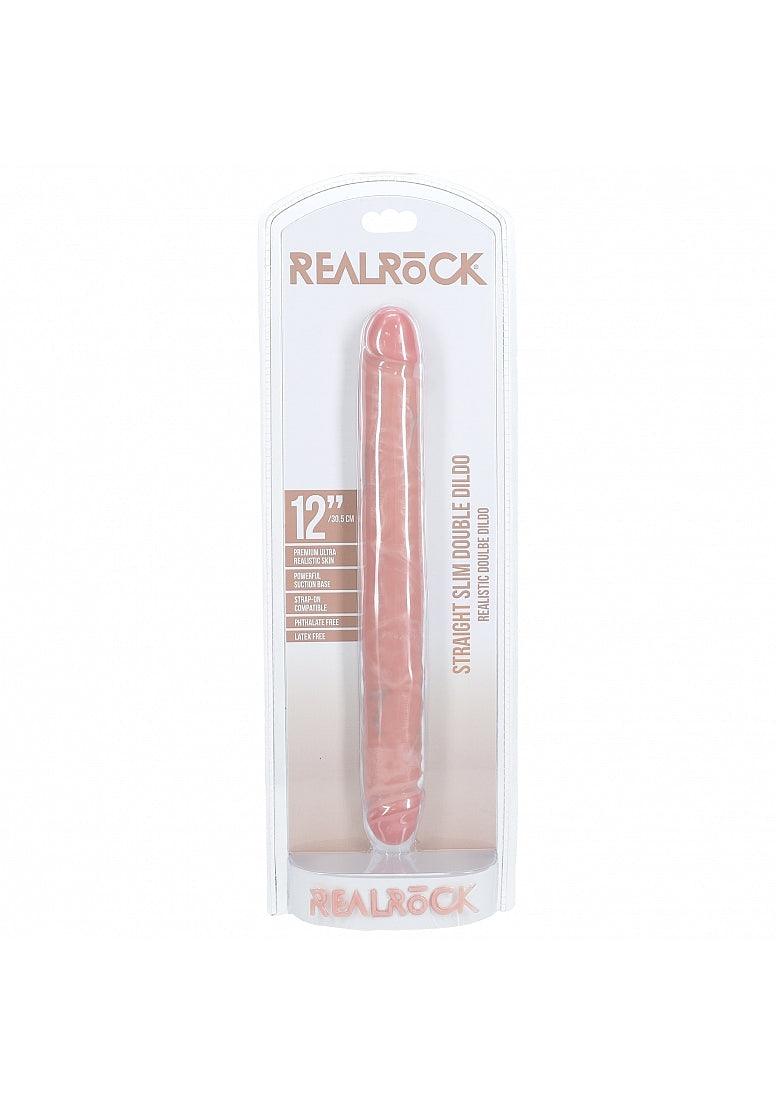 RealRock Realistic Skin Slim Double Ended Dong 12in - Buy At Luxury Toy X - Free 3-Day Shipping