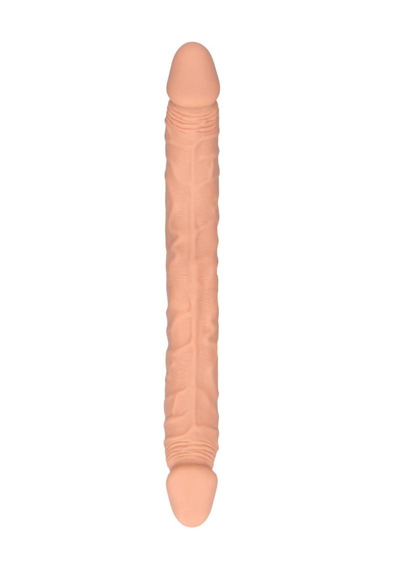 RealRock Skin Realistic Double Dildo 14in - Buy At Luxury Toy X - Free 3-Day Shipping