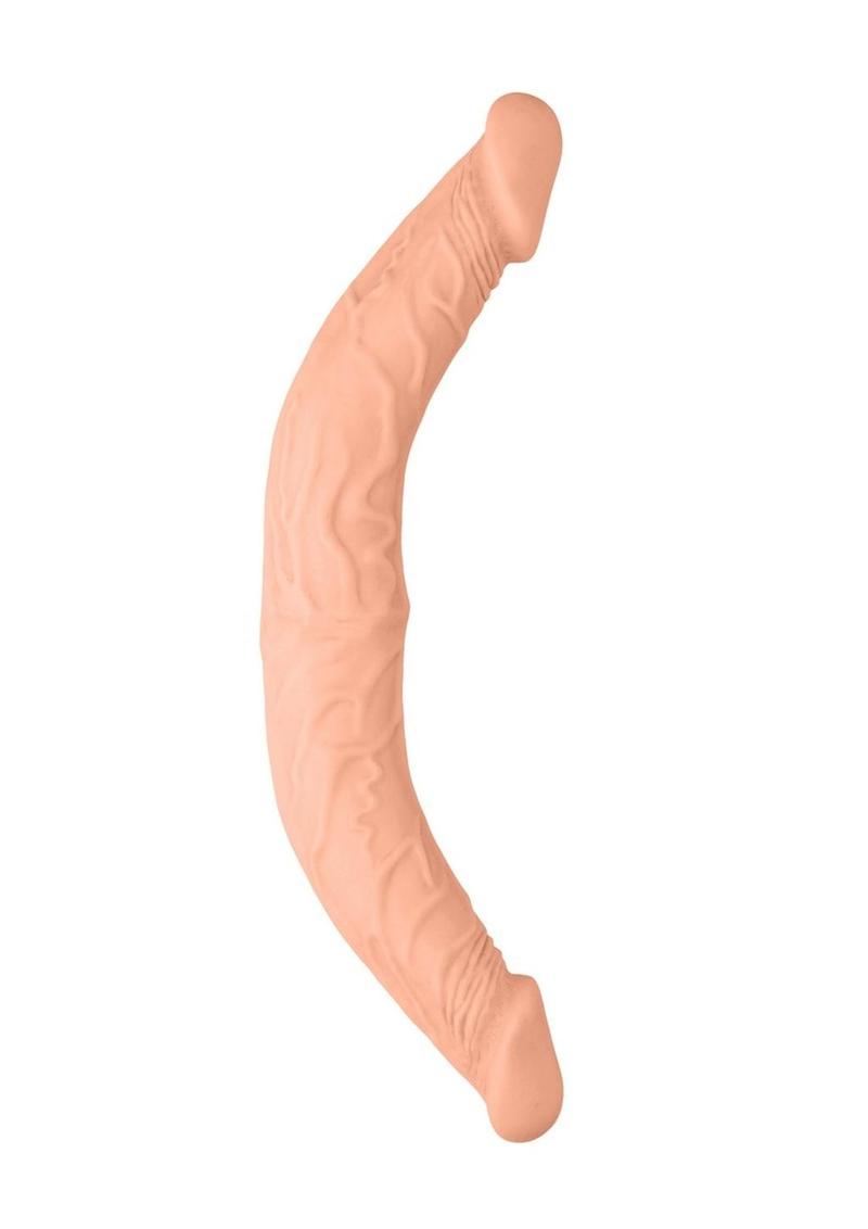 RealRock Skin Realistic Double Dildo 14in - Buy At Luxury Toy X - Free 3-Day Shipping