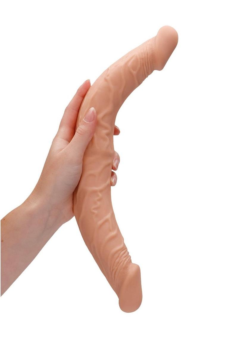 RealRock Skin Realistic Double Dildo 14in - Buy At Luxury Toy X - Free 3-Day Shipping