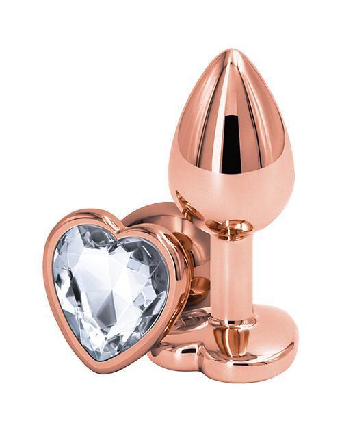 Rear Assets Rose Gold Heart Plug - Small - Buy At Luxury Toy X - Free 3-Day Shipping