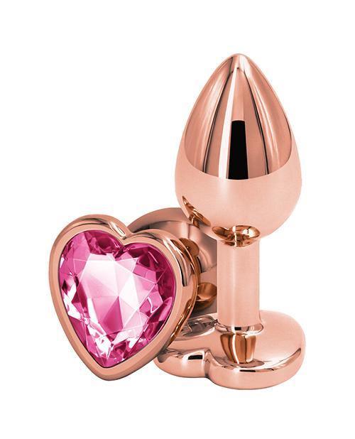 Rear Assets Rose Gold Heart Plug - Small - Buy At Luxury Toy X - Free 3-Day Shipping