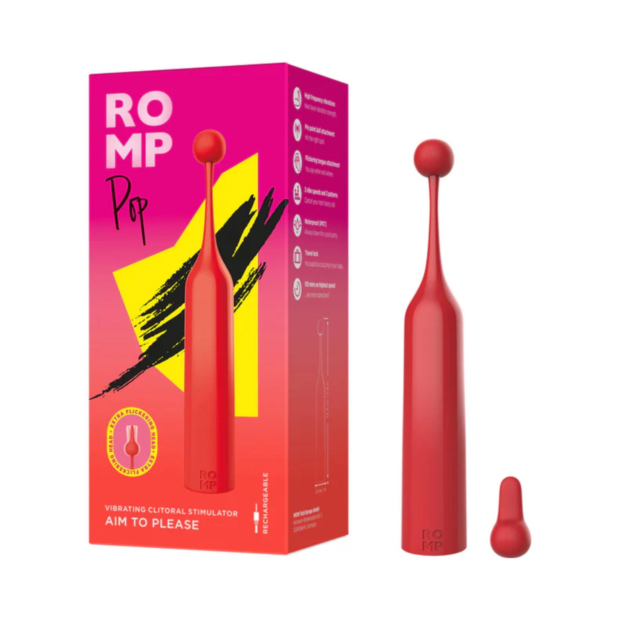 Romp Pop Rechargeable Silicone Clitoral Stimulator - Buy At Luxury Toy X - Free 3-Day Shipping