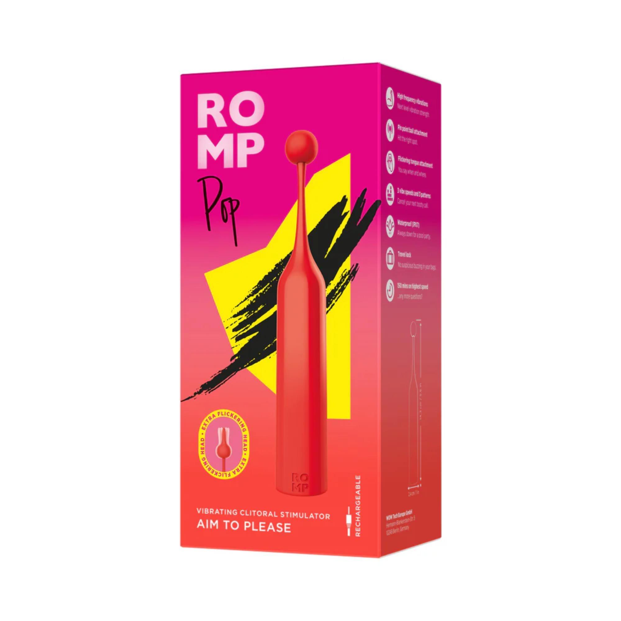 Romp Pop Rechargeable Silicone Clitoral Stimulator - Buy At Luxury Toy X - Free 3-Day Shipping