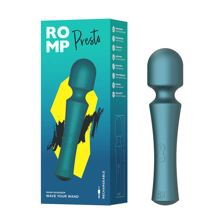 ROMP Presto Rechargeable Silicone Wand - Buy At Luxury Toy X - Free 3-Day Shipping