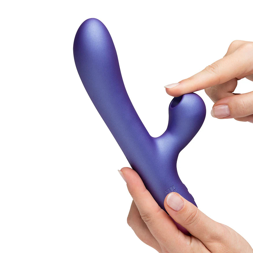 Romp Pulse Rechargeable Silicone Rabbit Vibrator with Pleasure Air - Buy At Luxury Toy X - Free 3-Day Shipping