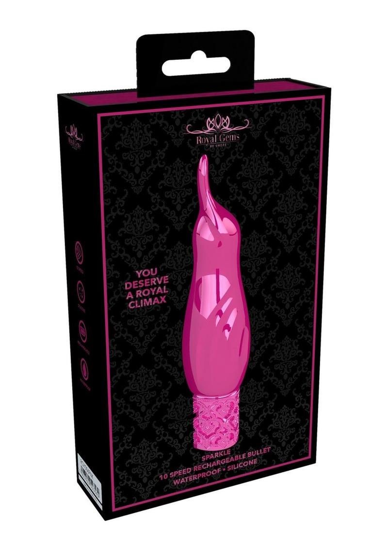 Royal Gems Sparkle Silicone Rechargeable Bullet - Buy At Luxury Toy X - Free 3-Day Shipping