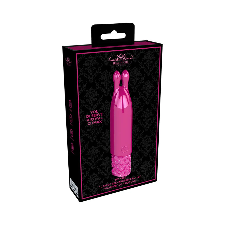 Royal Gems Twinkle Silicone Rechargeable Bullet - Buy At Luxury Toy X - Free 3-Day Shipping