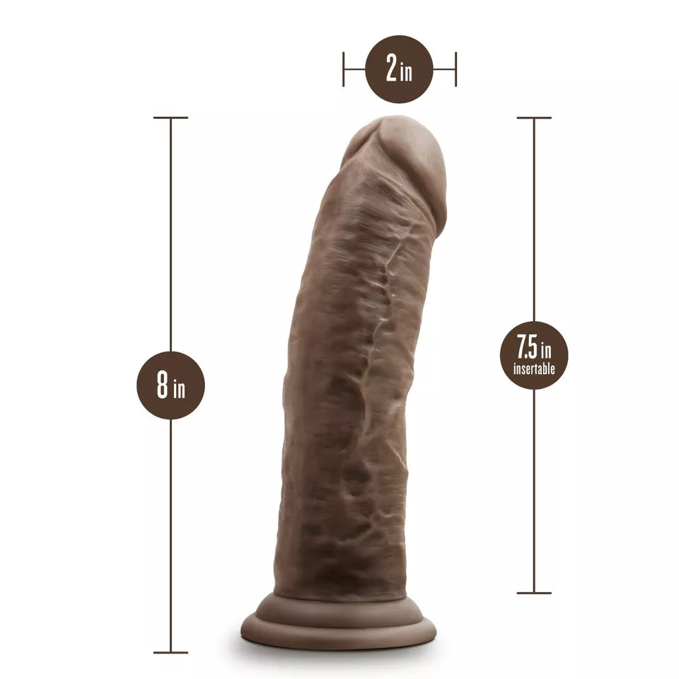 Blush Dr. Skin Platinum Collection Dr. Shepherd Silicone Dildo with Suction Cup 8in