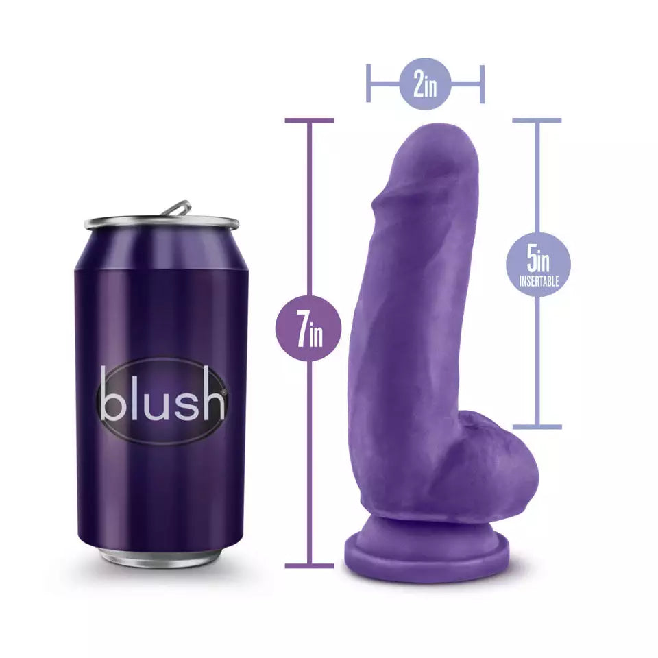 Blush Blush Au Naturel Big John 11.5 in. Posable Dual Density Dildo with Balls & Suction Cup