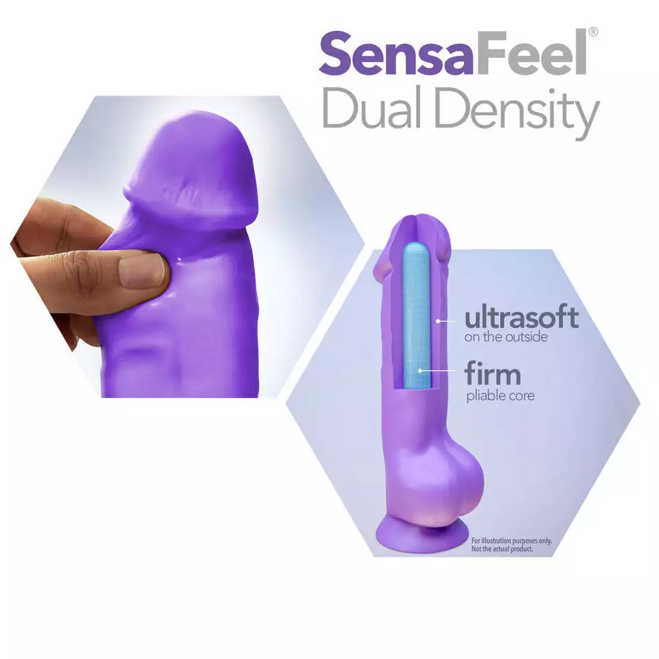 Blush Blush Au Naturel Big John 11.5 in. Posable Dual Density Dildo with Balls & Suction Cup