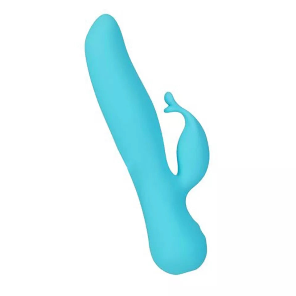 Swan The Kissing Swan Rechargeable Silicone Dual Action Rotate and Clitoral Vibrator