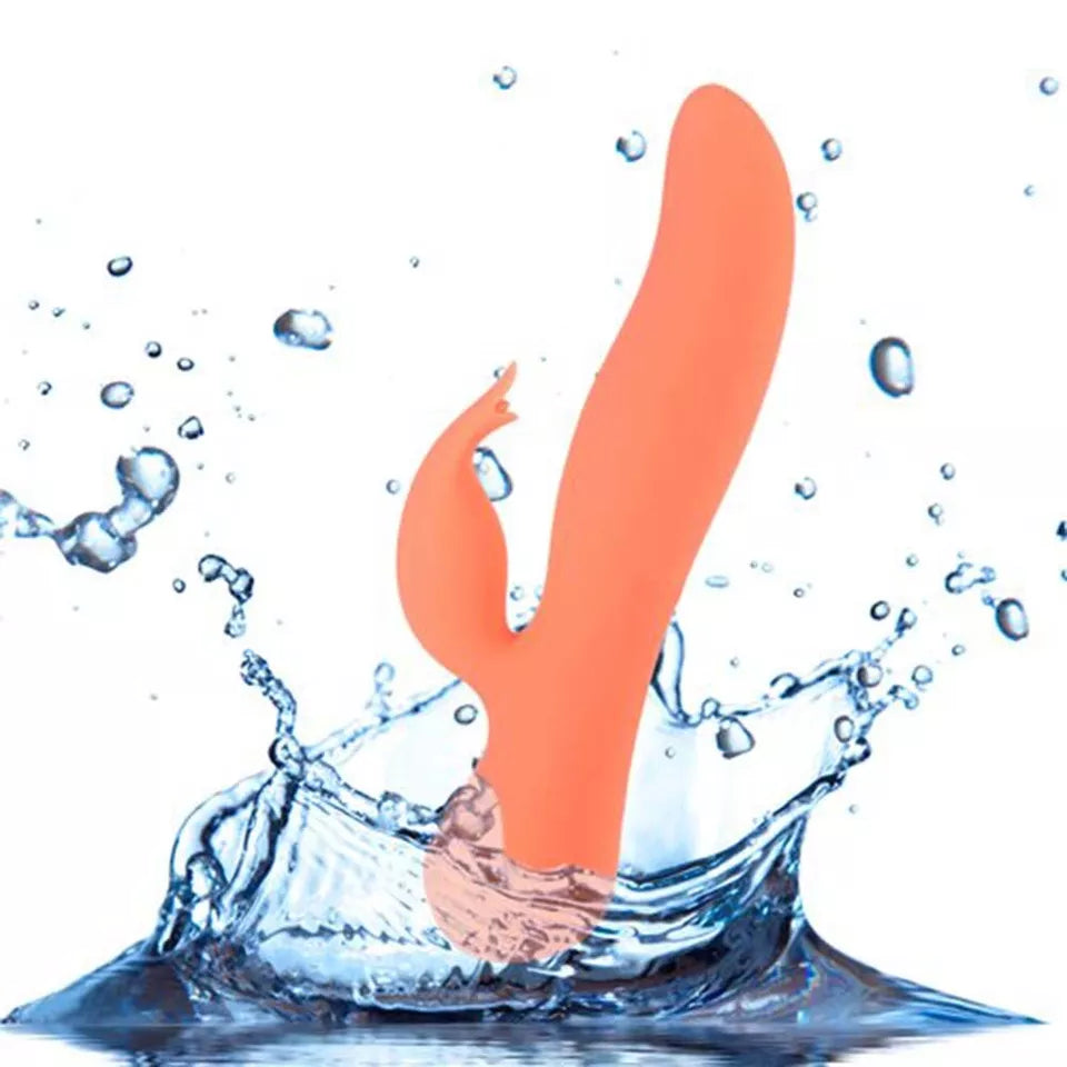 Swan The Blossom Swan Rechargeable Silicone Dual Action Rotate and Clitoral Vibrator