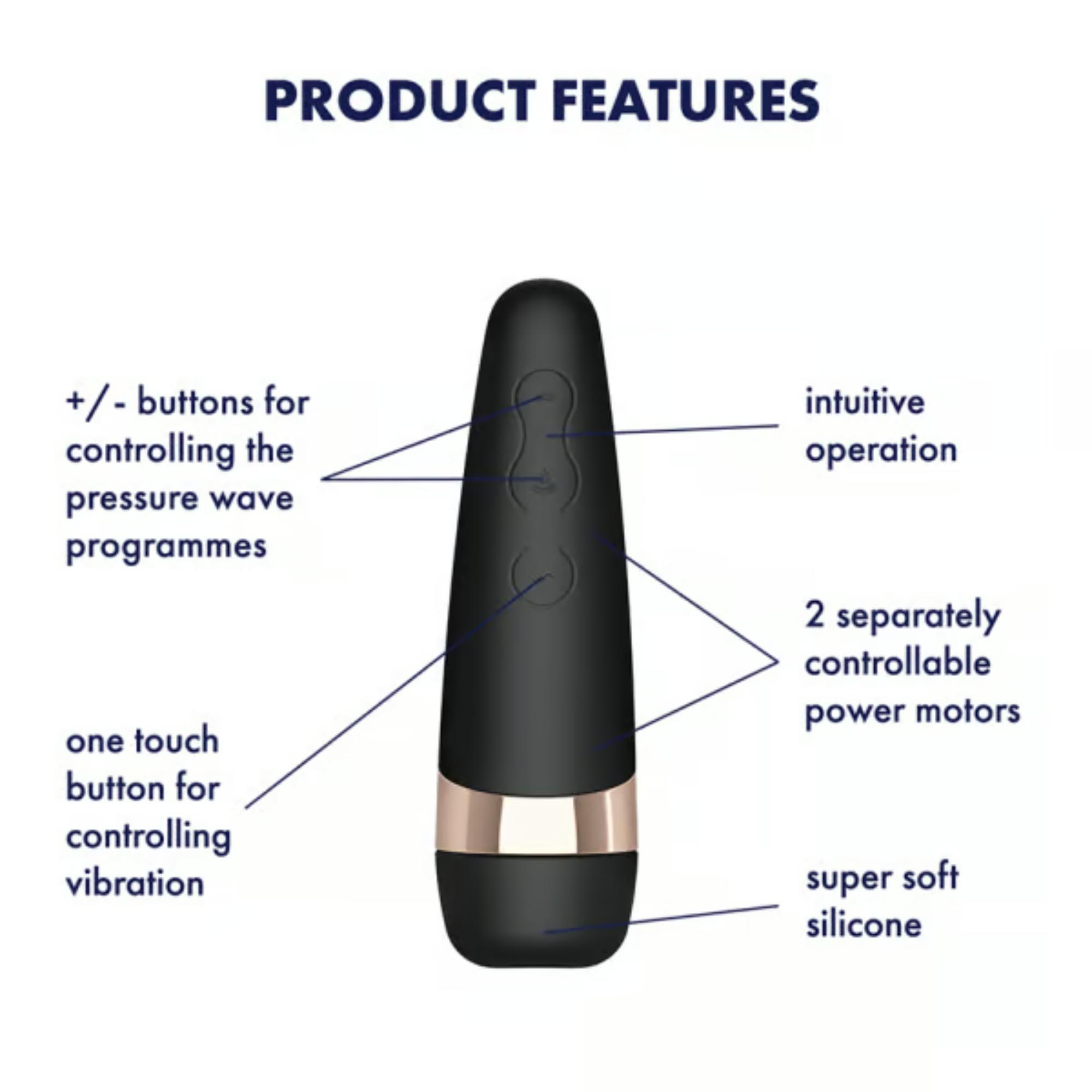 Satisfyer Pro 3+ Air Pulse Stimulation & Vibration - Buy At Luxury Toy X - Free 3-Day Shipping