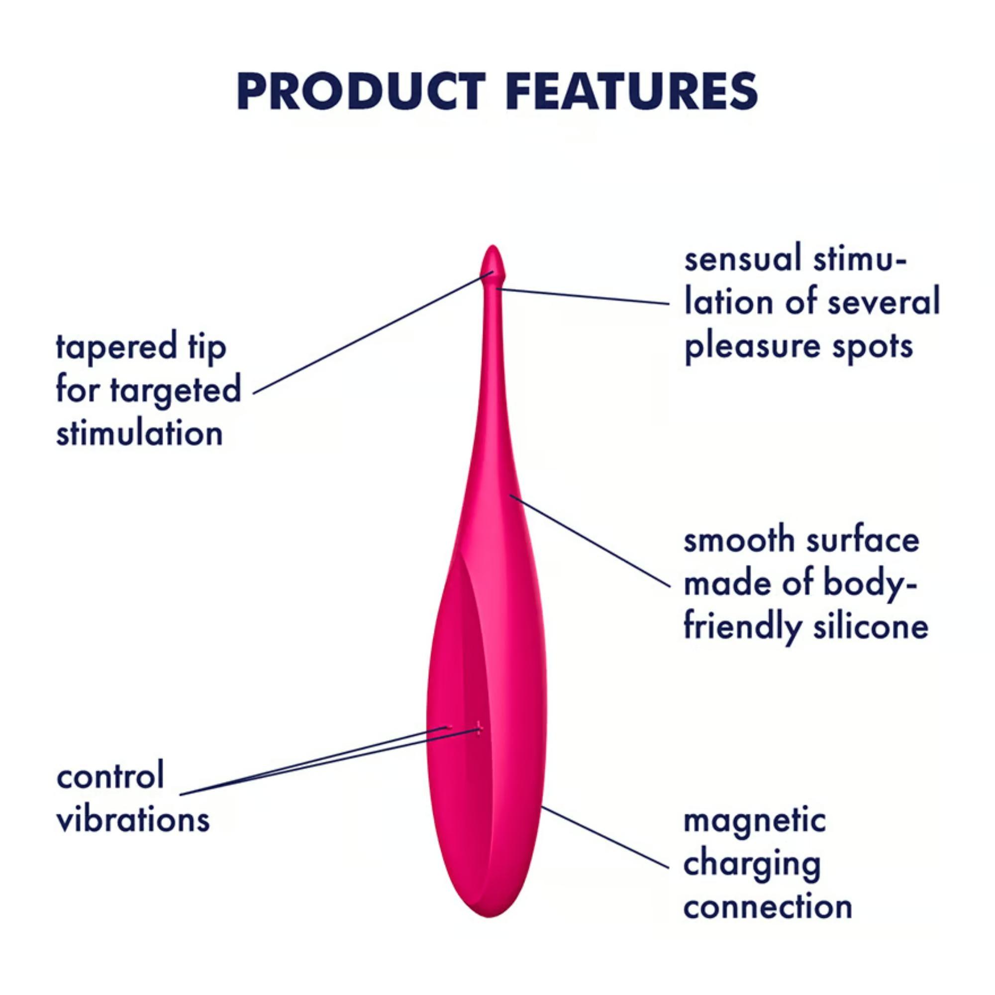 Satisfyer Twirling Fun Silicone Vibrator - Buy At Luxury Toy X - Free 3-Day Shipping